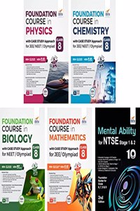 Class 8 Foundation Course in Physics, Chemistry, Mathematics, Biology with Case Study Approach & Mental Ability for JEE/ NEET/ Olympiad - 5th Edition