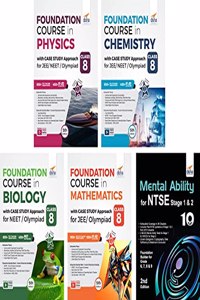 Class 8 Foundation Course in Physics, Chemistry, Mathematics, Biology with Case Study Approach & Mental Ability for JEE/ NEET/ Olympiad - 5th Edition