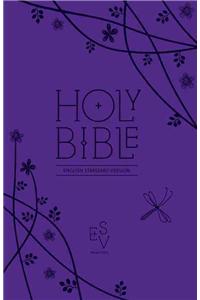 Holy Bible: English Standard Version (ESV) Anglicised Purple Compact Gift edition with zip