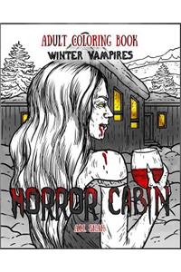 Adult Coloring Book Horror Cabin