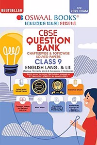 Oswaal CBSE Question Bank Class 9 English Language and Literature Book Chapterwise & Topicwise Includes Objective Types & MCQ's (For 2022 Exam)