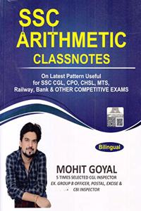 SSC Arithmetic Classnotes (Bilingual) for SSC CGL, CPO, CHSL, MTS, Railway, Bank & other Competitive Exams