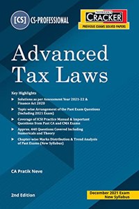 Taxmann's CRACKER for Advanced Tax Laws - Most Amended & Updated Book covering Topic-wise Past Exam Questions, Trend Analysis, Chapter-wise Marks Distribution, etc. | CS Professional | New Syllabus