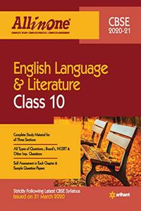 CBSE All In One English Language & Literature Class 10 for 2021 Exam