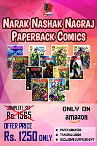 Raj Comics | Narak Nashak Nagraj | Bundle 1 of Narak Nashak Nagraj Paperback Comics | Paperback | Raj Comics By Sanjay Gupta | Halla Bol | Abhishapt | Aadamkhor | Infected | Mritujivi | Makbara | Takshak | Narak Naashak | Narak Niyati | Narak Dansh