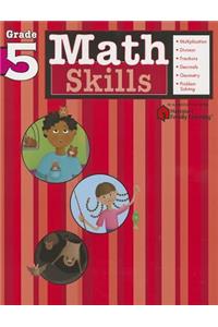 Math Skills: Grade 5 (Flash Kids Harcourt Family Learning)