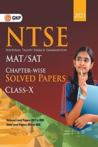 NTSE 2020-21 Class 10th (MAT & SAT) - Chapter wise Solved Papers (National Level 2012 to 2020 & State Level 2014 to 2020)