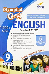 Olympiad Champs English Class 9 with 5 Mock Online Olympiad Tests