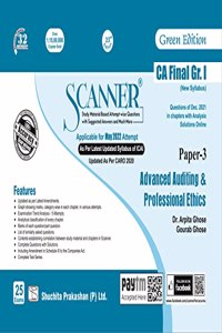 Scanner CA Final Group-I Paper-3 Advanced Auditing & Professional Ethics