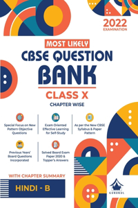 Most likely Question Bank - Hindi (B)