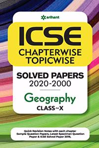 ICSE Chapterwise Topicwise Solved Papers Geography Class 10 for 2021 Exam