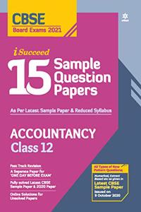 CBSE New Pattern 15 Sample Paper Accountancy Class 12 for 2021 Exam for 2021 Exam with reduced Syllabus