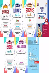 Olympiad Champs Science, Mathematics, English, Logical Reasoning, Cyber & GK Class 3 with 28 Mock Tests (set of 7 books) 2nd Edition