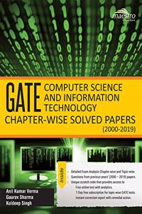 Wiley's GATE Computer Science and Information Technology Chapterwise Solved Papers (2000 - 2019)