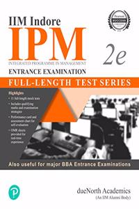 IIM Indore IPM Entrance Examination-Full Length Test series | BBA Entrance Exams | First Edition | By Pearson