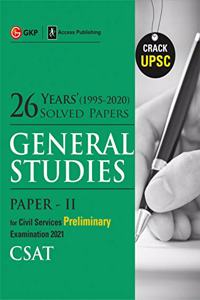 UPSC 2021 : General Studies Paper II CSAT 2021 : 26 Years Solved Papers 1995-2020