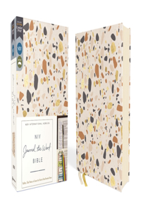 NIV, Journal the Word Bible (Perfect for Note-Taking), Cloth over Board, Cream, Red Letter, Comfort Print