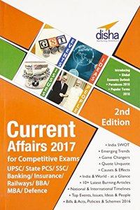 Current Affairs 2017 for Competitive Exams - UPSC/State PCS/SSC/Banking/Insurance/Railways/BBA/MBA/Defence