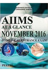 AIIMS AT A GLANCE NOVEMBER 2016 PG MEDICAL ENTRANCE EXAM