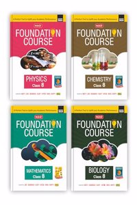 Foundation Course Combo Physics, Chemistry, Mathematics and Biology Class 8