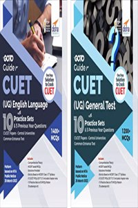 Crack CUET (UG) English Language & General Test with Practice Sets & Previous Year Questions (set of 2 Books); CUCET - Central Universities Common Entrance Test