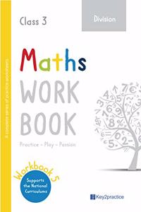 Key2practice Class 3 Maths Workbook | Topic - Division | 30 Practice Worksheets with Answers | Designed by IITians