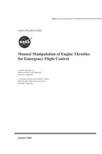 Manual Manipulation of Engine Throttles for Emergency Flight Control