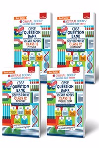 Oswaal CBSE Question Bank Class 12 English, Physics, Chemistry & Biology (Set of 4 Books) (For 2022-23 Exam)
