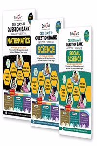 Educart CBSE Class 10 Maths, Science & SST Question Banks On New Pattern 2022-23