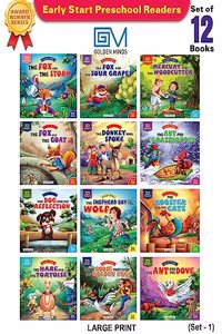 EARLY START PRE-SCHOOL READERS SET 1 ( SET OF 12 BOOKS) | Kids Story Book | Age Group 2-5 yrs | Grade 1 & 2 | One line story| For Nursery / Pre Primary / Kindergarten