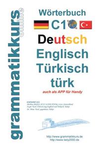 Wörterbuch C1 Deutsch-Englisch-Türkisch