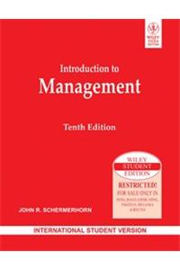 Introduction To Management, 10 Ed, Isv