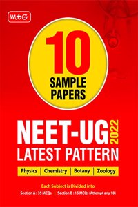 MTG NEET 10 Sample Papers & Mock Test Papers For 2022 Exam with Latest Pattern - Model Test Papers for NEET Physics, Chemistry, Biology