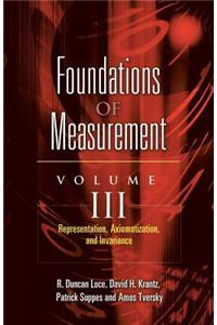 Foundations of Measurement Volume III