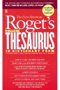 New American Roget's College Thesaurus in Dictionary Form (Revised & Updated)