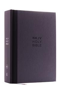 NKJV, Compact Single-Column Reference Bible, Hardcover, Gray, Red Letter Edition, Comfort Print