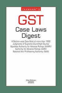 Taxmann's GST Case Laws Digest (2nd Edition 2020) [Hardcover] Taxmann
