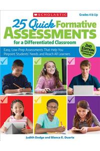 25 Quick Formative Assessments for a Differentiated Classroom