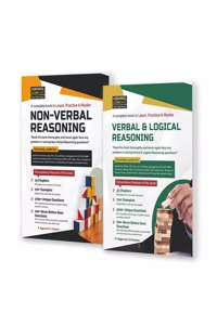 Examcart Combo of Latest Complete NON VERBAL & VERBAL & LOGICAL REASONING Practice Book For All Type Of Government And Entrance Exam (Bank, SSC, Defense, Management, Railway, Police) In English