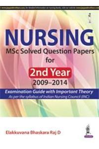 Nursing MSc Solved Question Papers for 2nd Year (2009–2014)