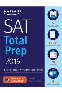 SAT Total Prep 2019: 5 Practice Tests + Proven Strategies + Online