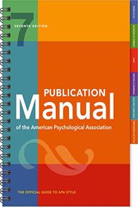 Publication Manual (Official) 7th Edition of the American Psychological Association