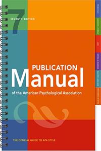 Publication Manual (OFFICIAL) 7th Edition of the American Psychological Association