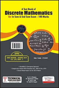 Discrete Mathematics for SPPU 19 Course (SE - I - IT - 214441) Includes In Sem & End Sem Exam - 100 marks