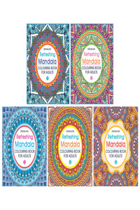 Refreshing Mandala - Colouring Book for Adults (Pack of 5 Titles)