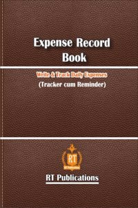 Expense Record Book-Write & Track Home Expenses