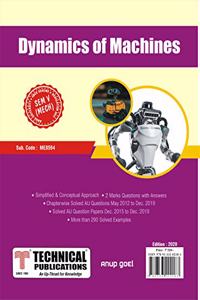Dynamics of Machines for BE Anna University R-17 CBCS (V-Mech. - ME8594)