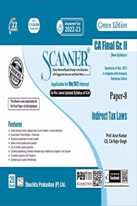 Scanner CA Final Group-II (New Syllabus) Paper-8 Indirect Tax Laws