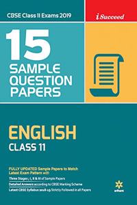 15 Sample Question Papers English Class 11 CBSE (Old edition)