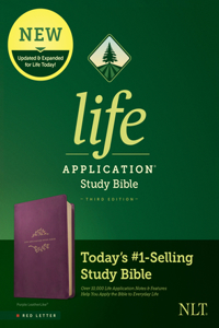 NLT Life Application Study Bible, Third Edition (Leatherlike, Purple, Red Letter)